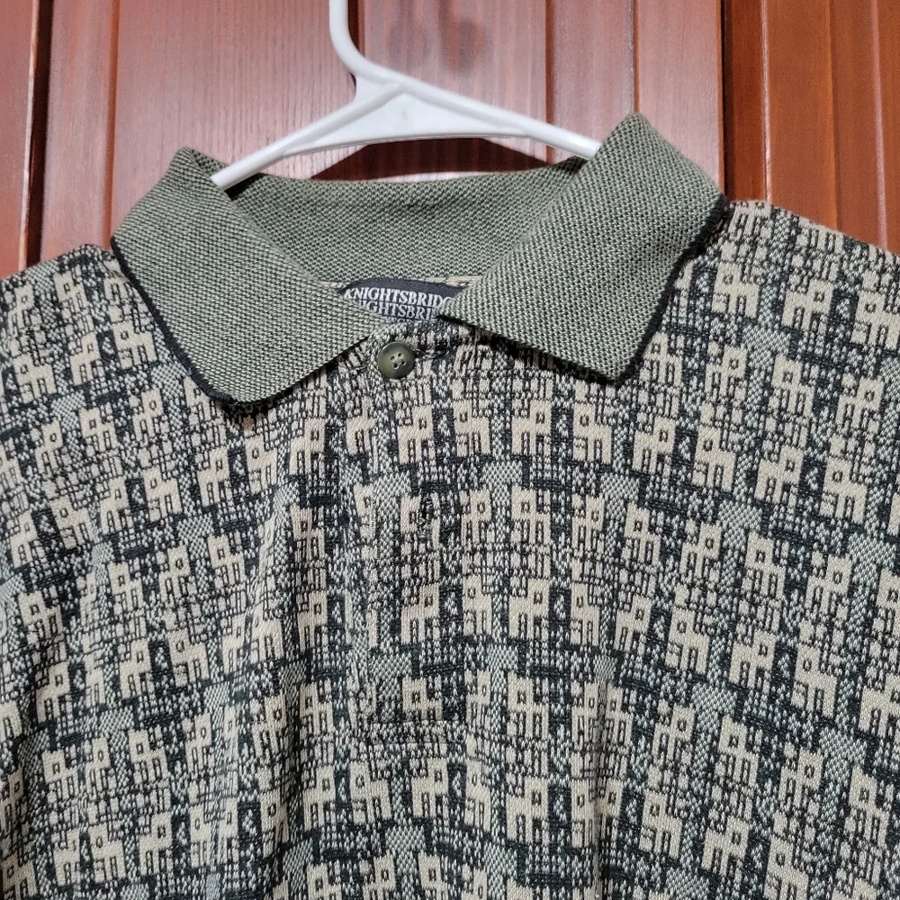 Vintage Knightsbridge Gray Mens Golf Polo Casual Sporty Running | Medium - Picture 2 of 7
